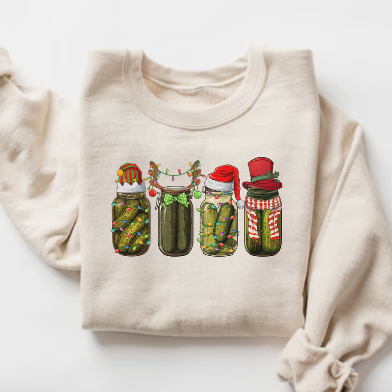 Christmas Pickle Sweatshirt, Vintage Pickle Sweater, Holiday Sweater, Christmas Sweatshirt, Christmas Gift, Xmas Tee, Pickle Lover Gift.jpg
