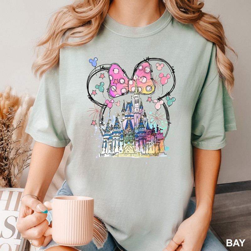 Disney Castle, Minnie Ears, Disney Trip shirt, Disney Family shirt, comfort colors Disney Shirt, Disneyland Shirt, 121033.jpg
