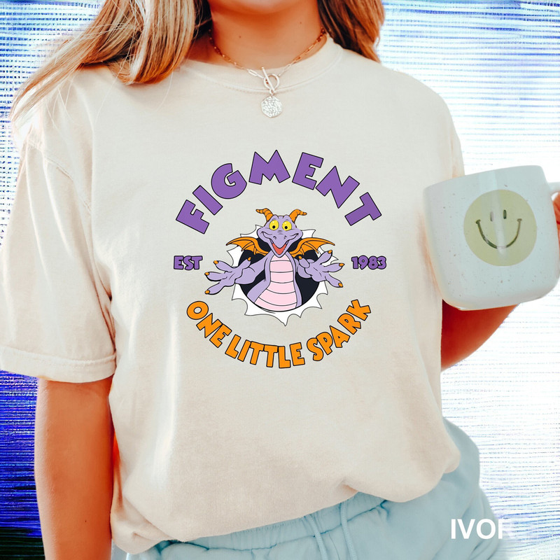 Disney Figment Dragon Shirt, One Little Spark Of Inspiration, Epcot Figment Tee, Disney Purple Dragon Shirt, Kids Epcot Shirt, 120972.jpg