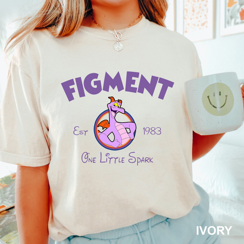 Disney Figment Shirt, Purple Dragon Shirt, Epcot Figment Shirt, Figment Est 1983 Shirt, One Little Spark Shirt, Disney Epcot Shirt,120976.jpg