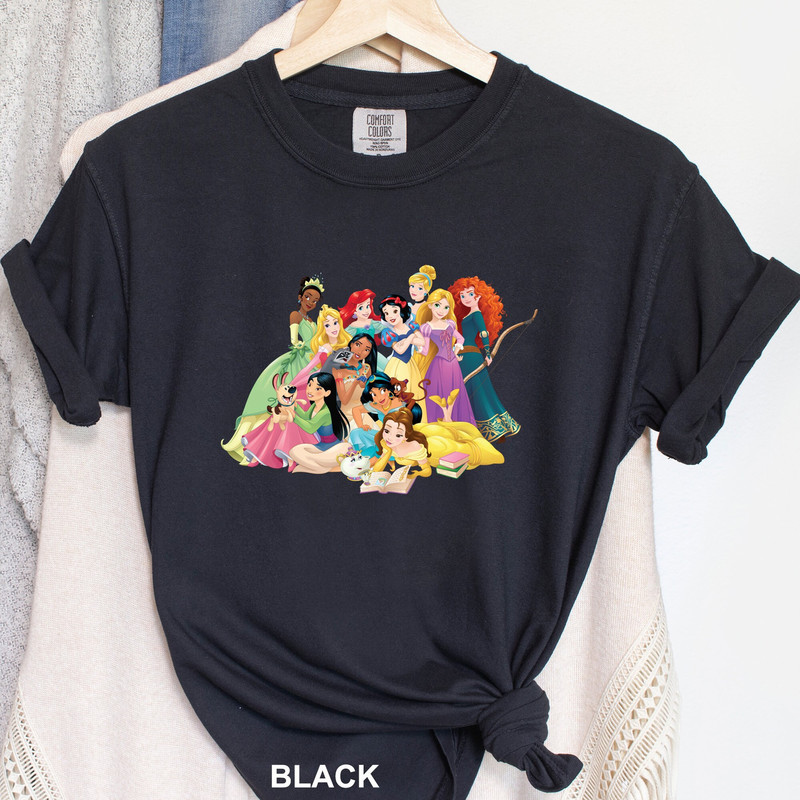 Disney Princess Shirt, Disney Trip Shirt, Disney Vacation Shirt, Disney Couple Shirt, Belle, Cinderella, Tiana, Rapunzel Shirt, 120888.jpg