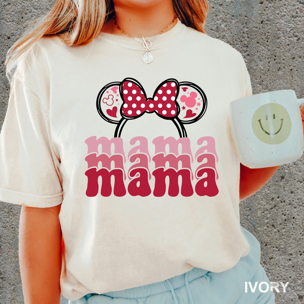 Mama Shirt, Minnie Ears, Disney Ears Shirt, New Mom Gift, Minnie Mama Shirt, Disney Family shirt, Disneyland, Minnie Mouse, 121037.jpg