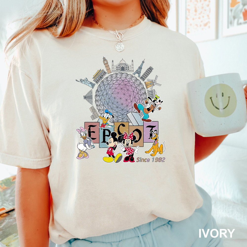 Mickey and Friends Epcot Shirt, Epcot Disney Shirts, Disney Trip Shirt, Disney Vacation Shirt, Disney Family Shirt, Disney Matching, 120983.jpg