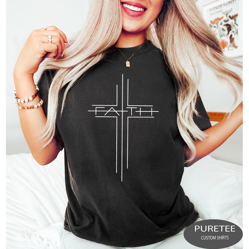 Christian Shirt, Bible Verse T-Shirt, Religious Outfit, Retro Faith T Shirt, Jesus Tee For Christian Apparel, Christian Shirt for Women.jpg