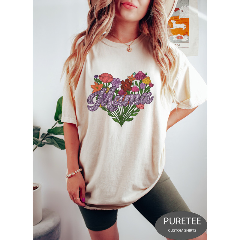 Flower Mama Shirt, Floral Mama Shirt, Cute Gardener Mama Shirt Gift For Mothers Day, Flower Lover Mama Shirt, Mothers Day Gift From Daughter.jpg