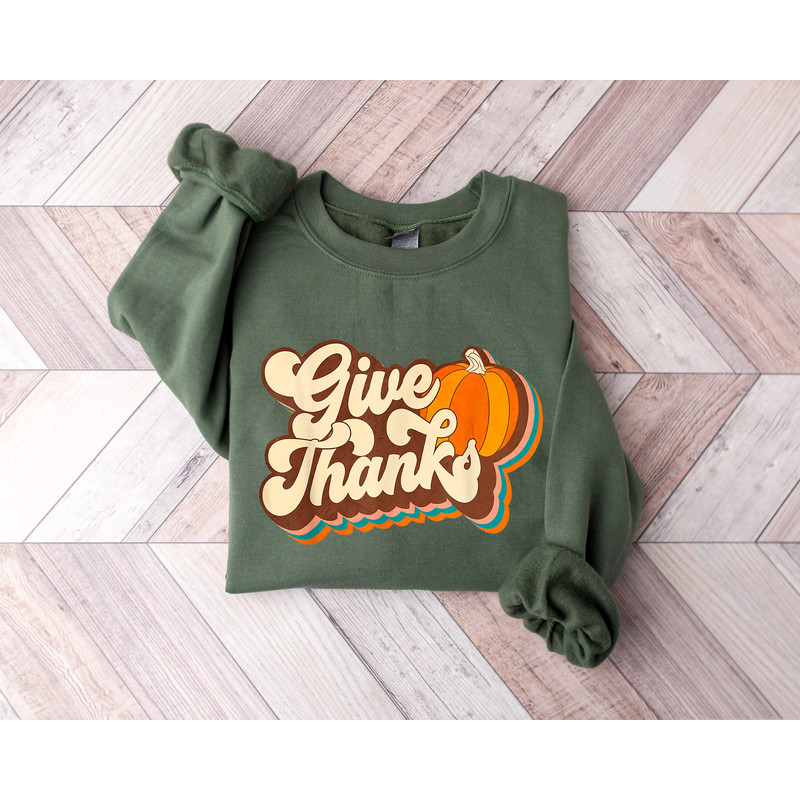 Give Thanks Shirt, Thankful Shirt, Thanksgiving Shirt, Fall Shirt, Cute Fall Shirt, Thanksgiving Gift, Family Thanksgiving Shirt.jpg
