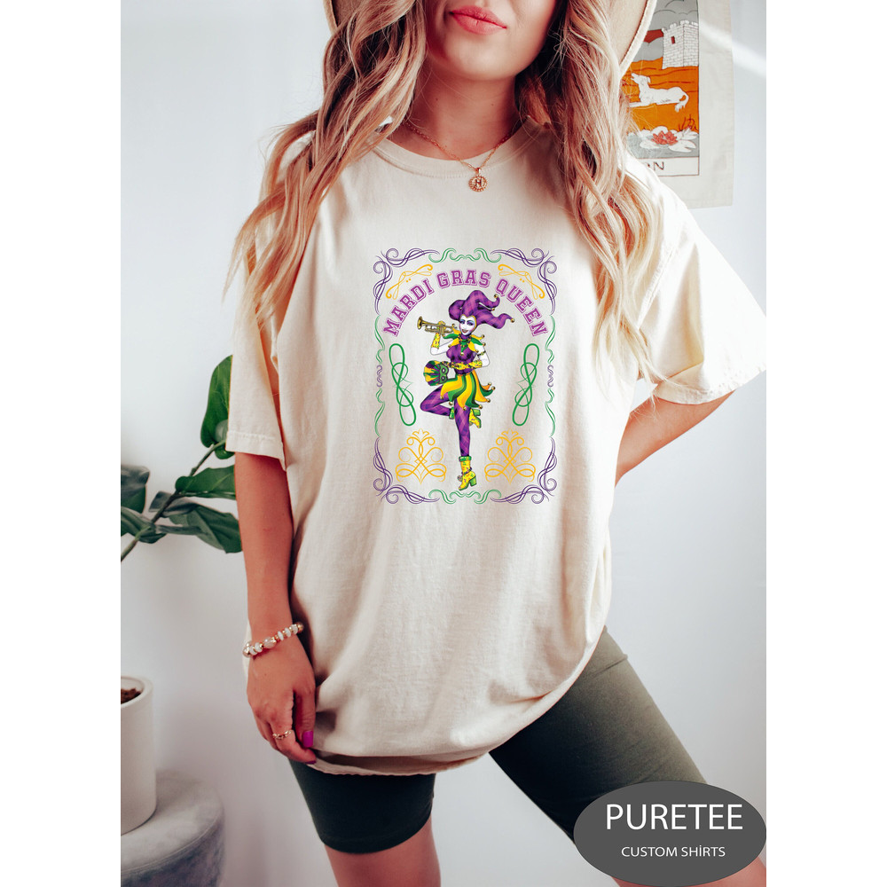 Mardi Gras Queen Tee, Mardi Gras, Mardi Gras Shirt, Louisiana Sweatshirt, Mardi Gras Carnival 2024 Shirt, Mardi Gras Shirt For Women.jpg