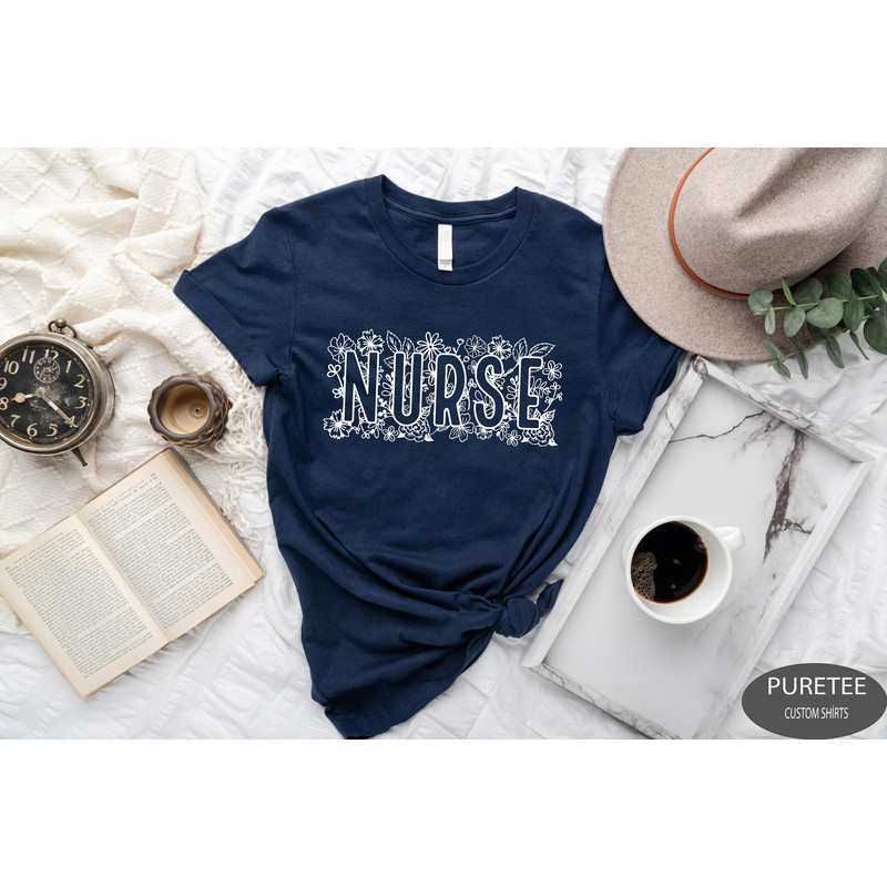 Nurse Shirt, Nurse Shirts for Women, Nurse Saving Lives, Nurse Gift, Nurse Gifts, Flower Nurse Shirt, Nurse Life Shirt, Nurse Love Shirt.jpg