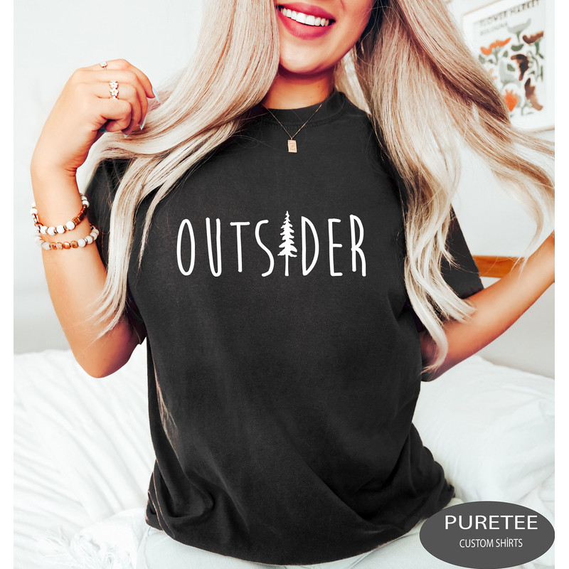 Outsider Sweatshirt, Outsider Life, Trendy Outsider Tee, Nature Shirt, Outdoor Enthusiast Sweatshirt, Mountain Sweatshirt, Hiking Shirt.jpg