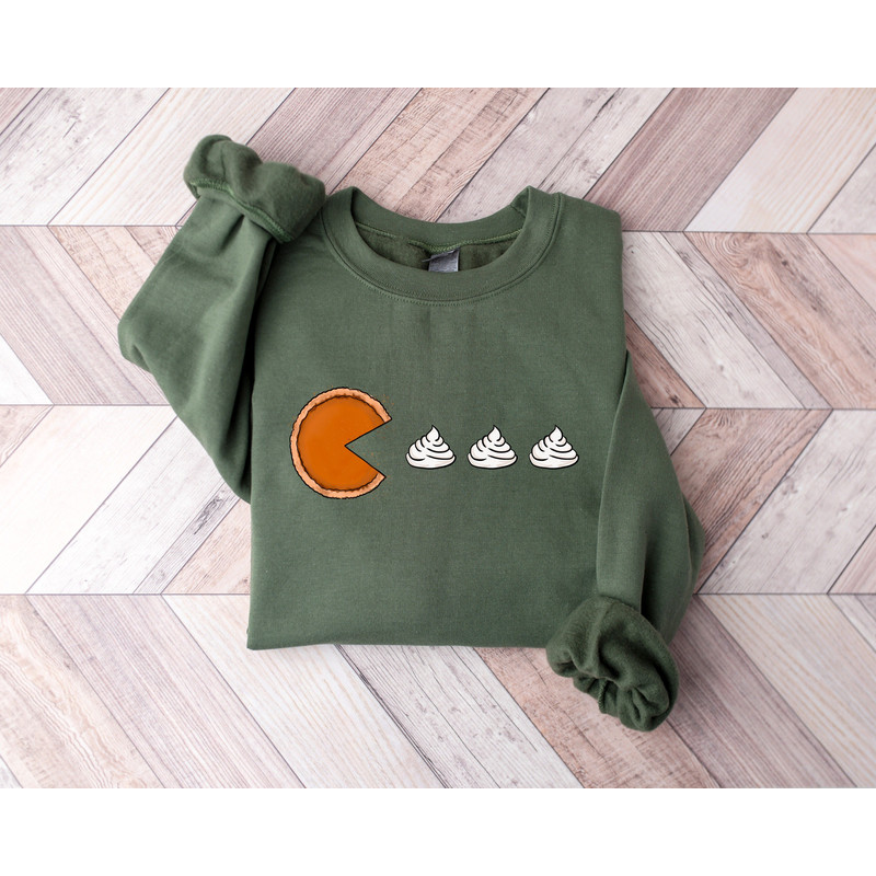Pumpkin Pie Sweatshirt, Thick Thighs Sweatshirt, Thanksgiving Sweatshirt for Women, Thanksgiving Shirt Fall Sweatshirt, Pumpkin Pie Tshirt.jpg