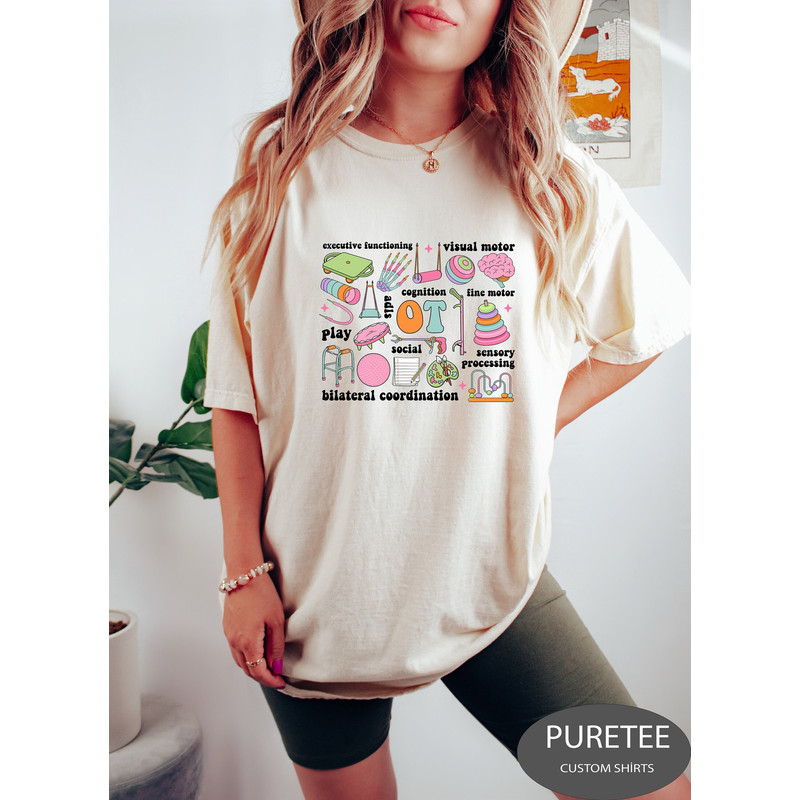 Retro Occupational Therapy Shirt, OT Shirt, Aesthetic Therapy Shirt, Sped Teacher Gift, Special Education Shirt, Cute Therapist Gift.jpg