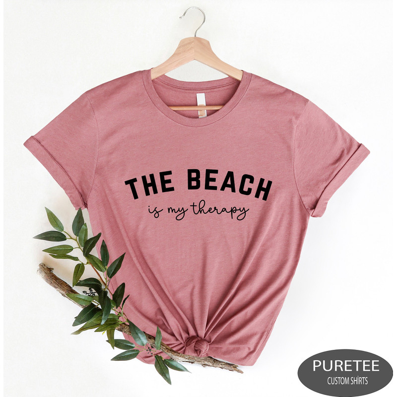 The Beach Is My Therapy Sweatshirt, Beach Sweatshirt, Therapy Sweatshirt, Summer Sweatshirt, Cozy Sweatshirt, Beach Shirt, Travel Sweatshirt.jpg