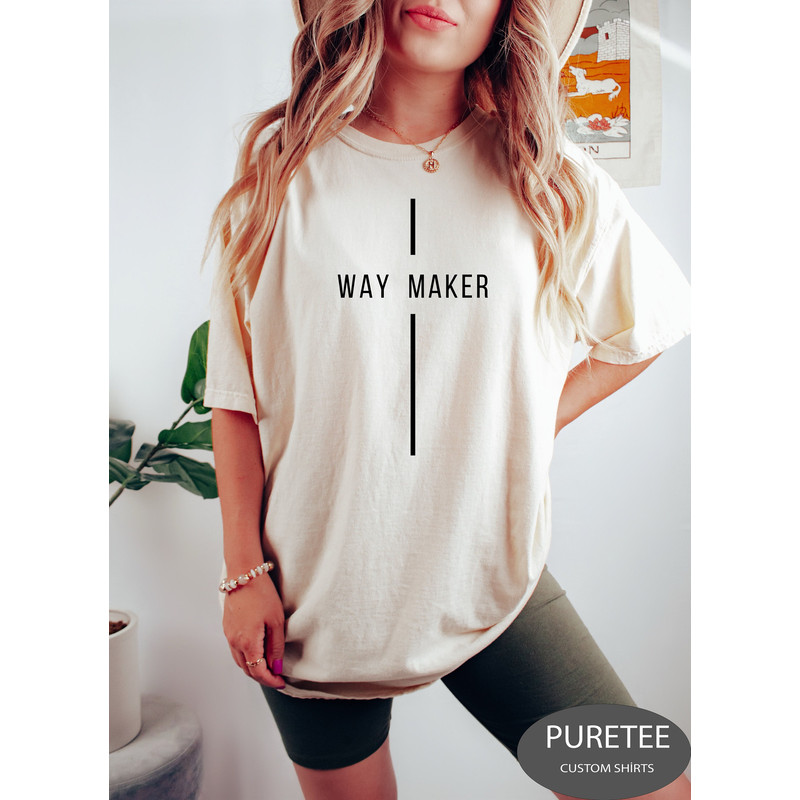 Waymaker Shirt, Religious Gifts, Christian T-shirt, Religious Shirts for Women, Faith Shirts, Bible Verse Tee.jpg