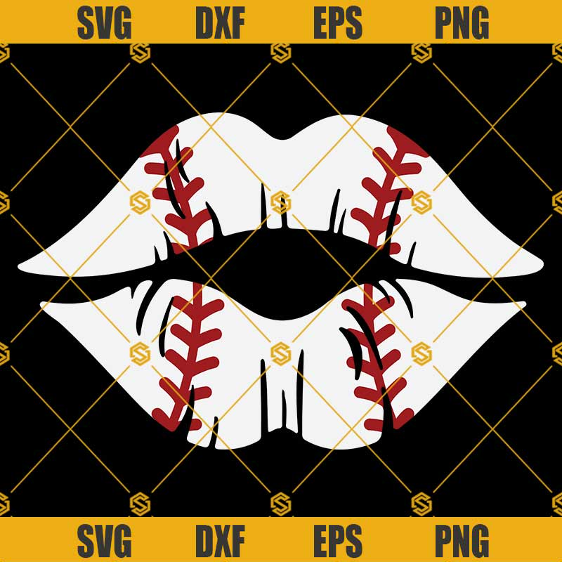Baseball Lips SVG, Grunge Kiss With Baseball Stitches SVG, Baseball Mom SVG, Lips SVG, Softball SVG, Baseball SVG.jpg