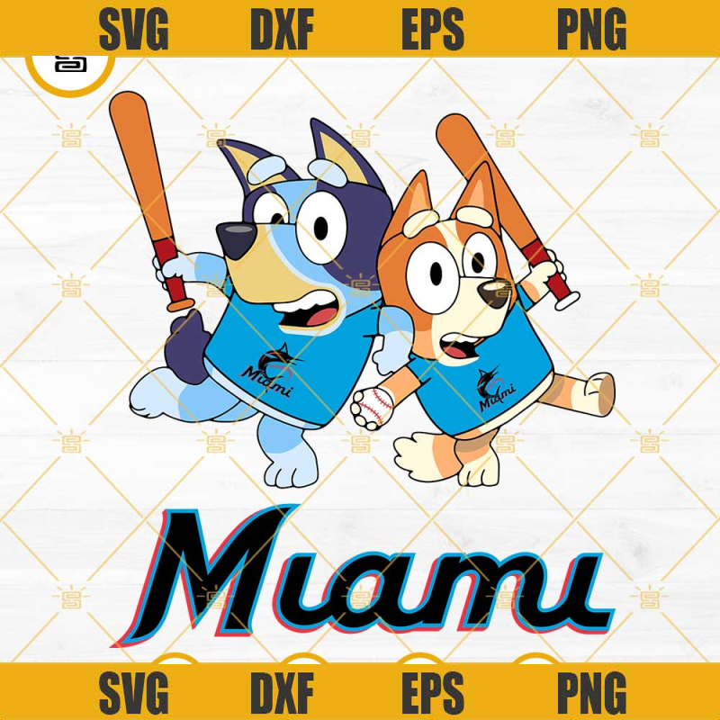 Bluey Miami Marlins Baseball SVG PNG DXF EPS.jpg