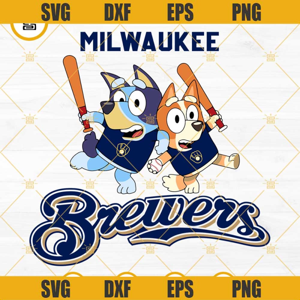 Bluey Milwaukee Brewers Baseball SVG PNG DXF EPS.jpg