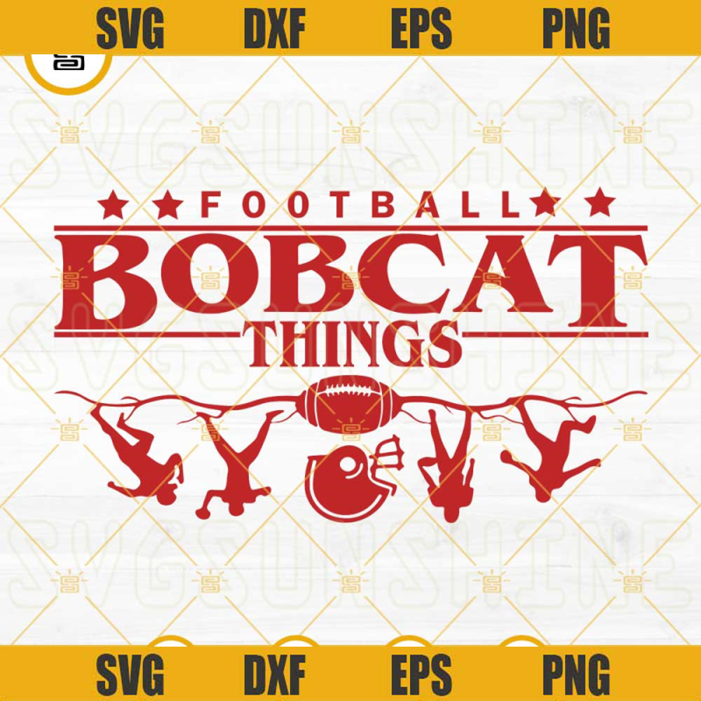Bobcat SVG, Football Bobcat Things SVG, School Spirit SVG, Bobcat Team SVG PNG DXF EPS Cricut Cut File.jpg