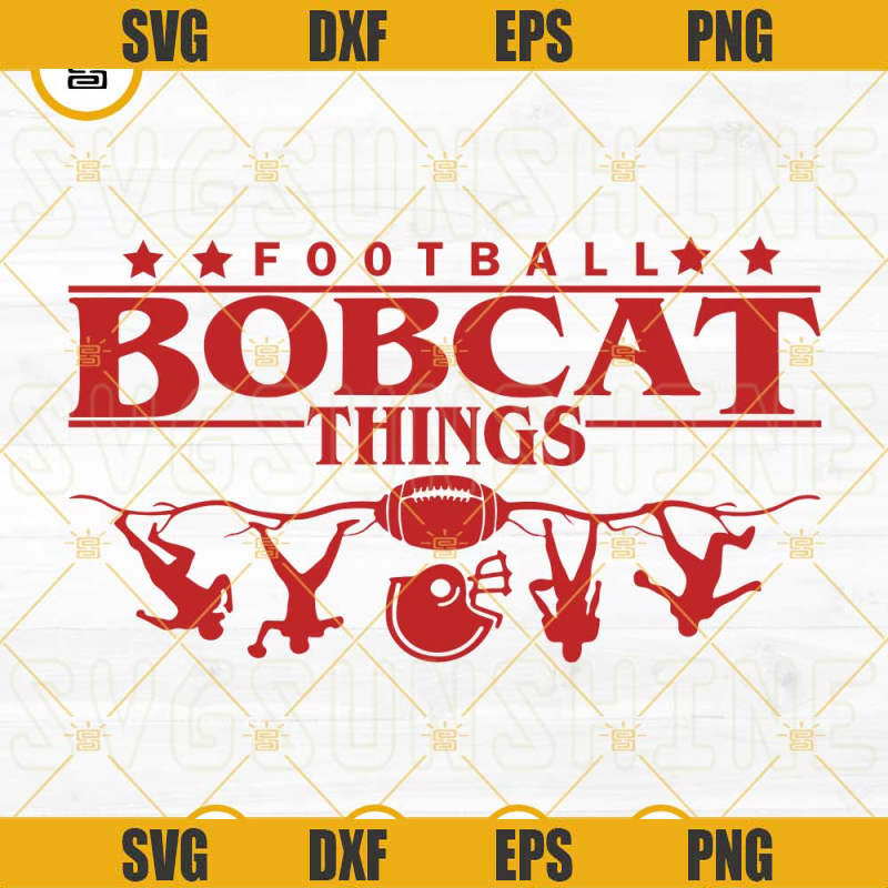 Bobcat SVG, Football Bobcat Things SVG, School Spirit SVG, Bobcat Team SVG PNG DXF EPS Cricut Cut File.jpg
