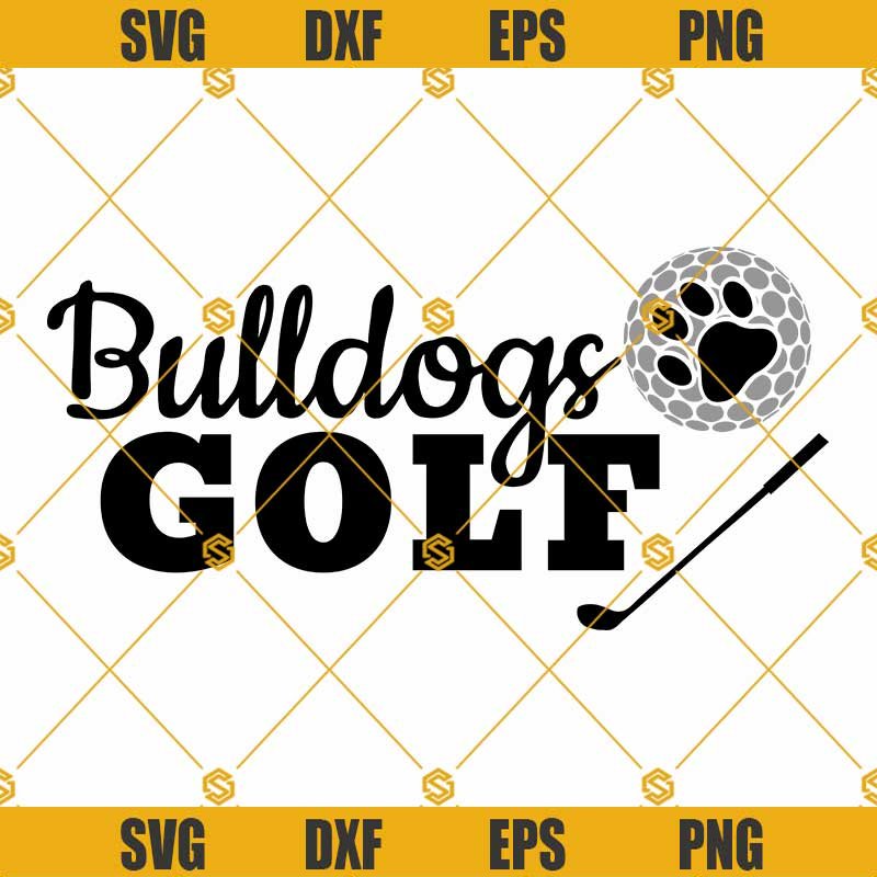 Bulldogs Golf SVG, Golf Team SVG, Golf SVG, Golf Ball SVG, Golf Club SVG Cricut Cut Files.jpg