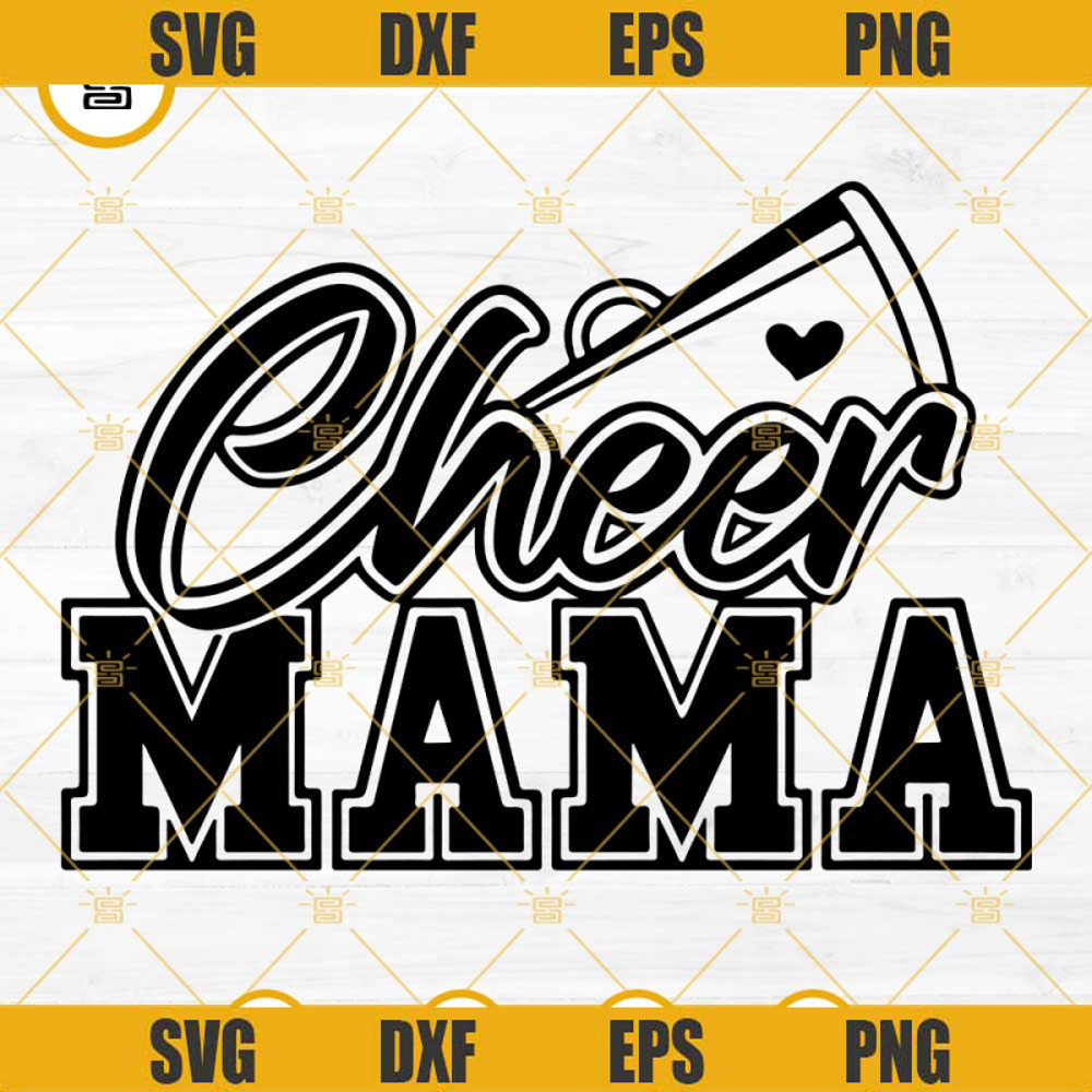 Cheer Mama SVG, Megaphone SVG, Cheer Mom SVG, Football Mom SVG.jpg