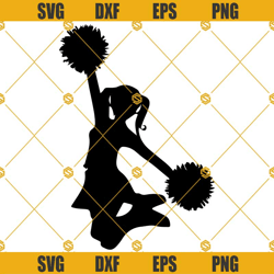 cheerleader svg, dance svg, cheerleader cut files clipart cricut silhouette