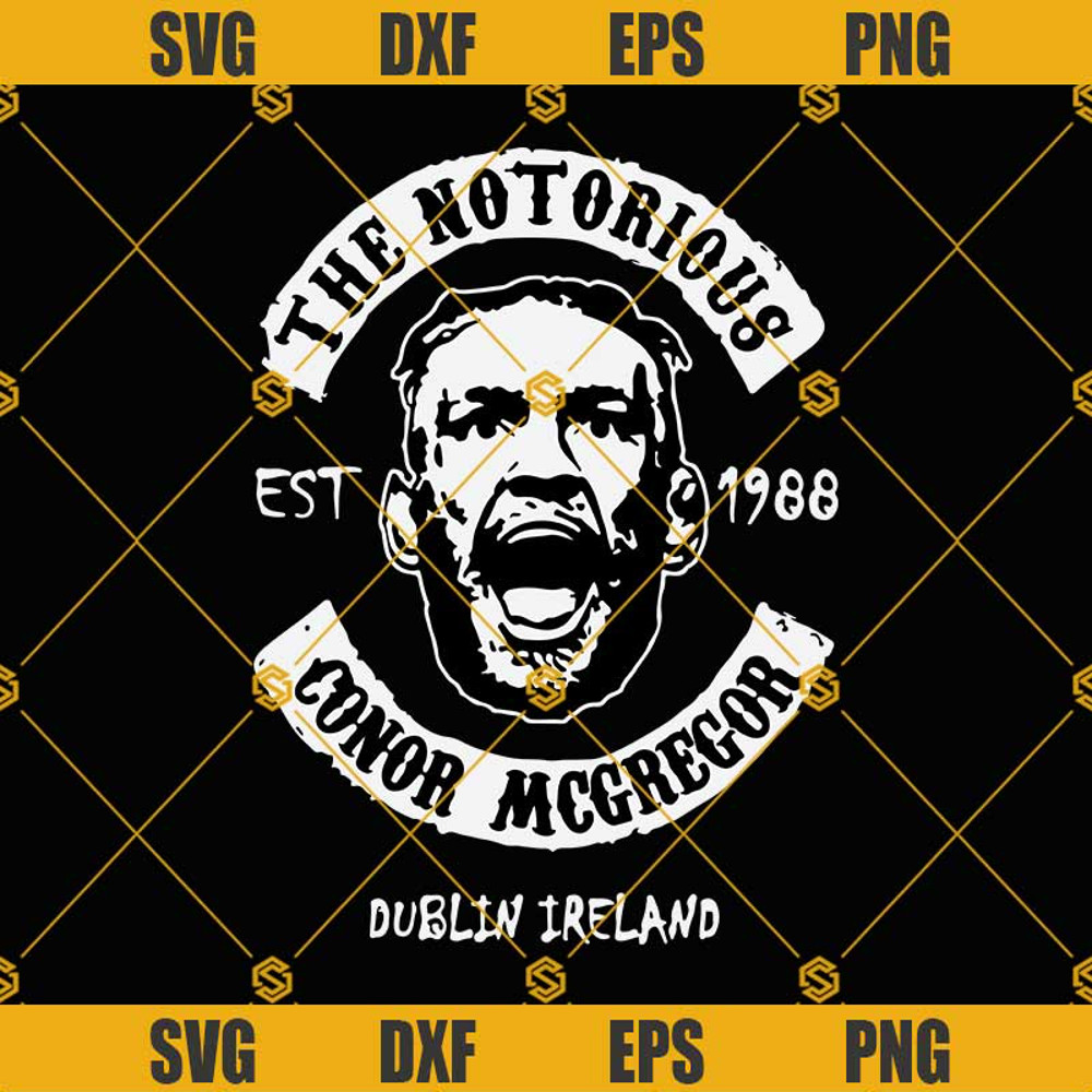 Conor Mcgregor SVG, The Notorious Conor Mcgregor SVG PNG DXF EPS.jpg