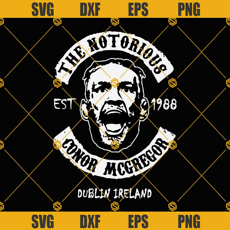 Conor Mcgregor SVG, The Notorious Conor Mcgregor SVG PNG DXF EPS.jpg