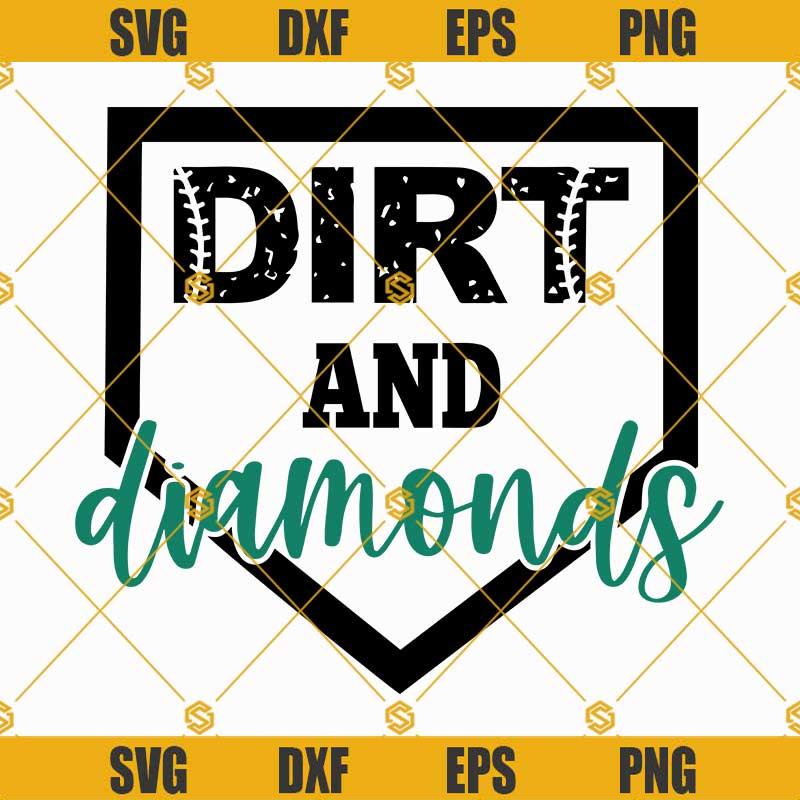 Dirt and Diamonds SVG, Baseball Girl SVG, Ball Diamond SVG, Baseball SVG.jpg