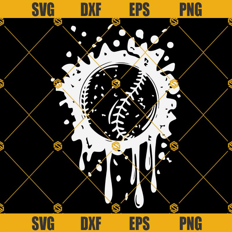 Dripping Baseball SVG, Splatter Baseball SVG, Splash SVG, Baseball Shirt SVG, Softball SVG.jpg