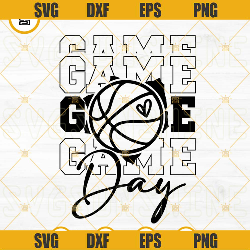 Game Day Basketball SVG, Game Day Vibes SVG, Basketball  SVG PNG DXF EPS Cricut.jpg