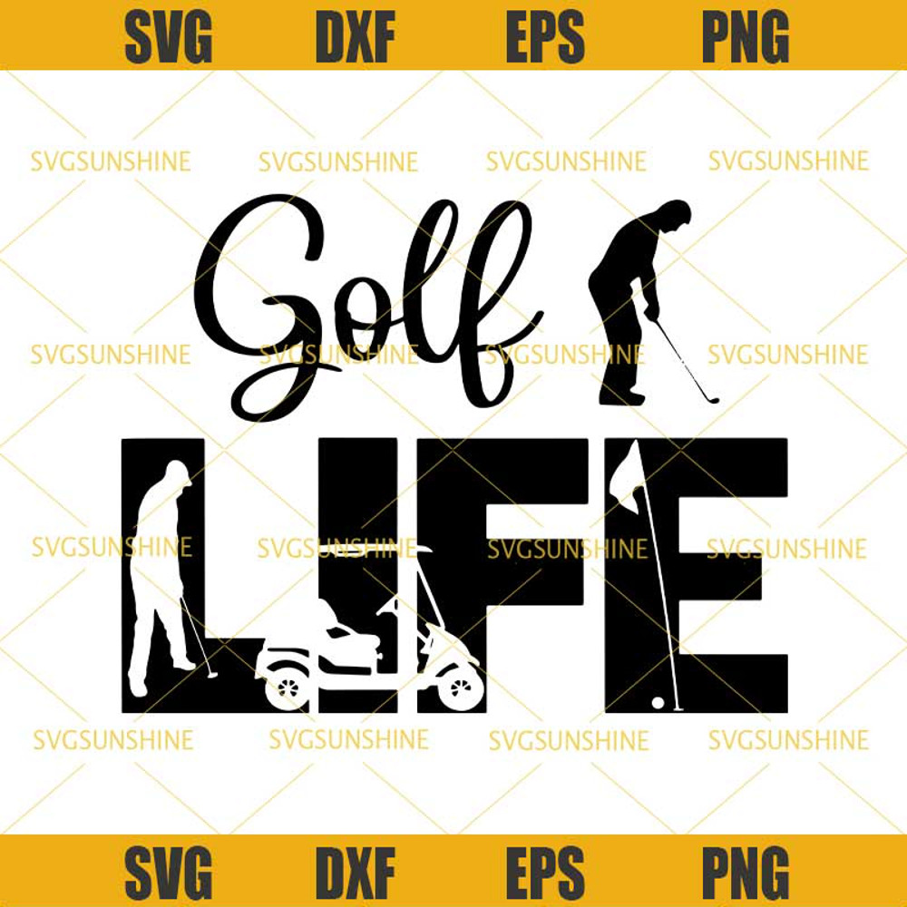 Golf Life SVG Golf Lover SVG DXF EPS PNG Cutting File for Cricut.jpg
