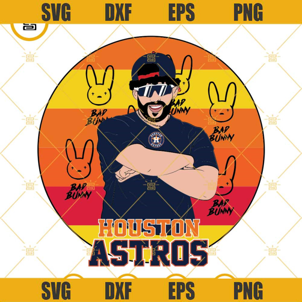 Houston Astros Bad Bunny SVG, Houston Astros SVG, Baseball SVG Vector Clipart.jpg