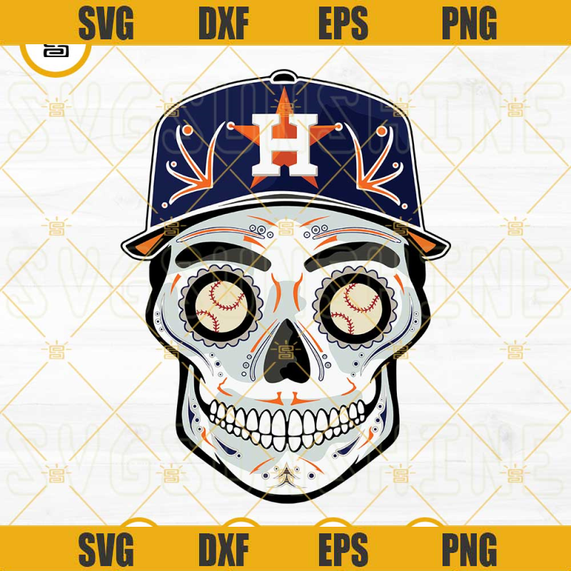 Houston Astros Skull SVG, Day Of The Dead Houston Astros Sugar Skull Baseball SVG, Houston Astros Logo SVG.jpg