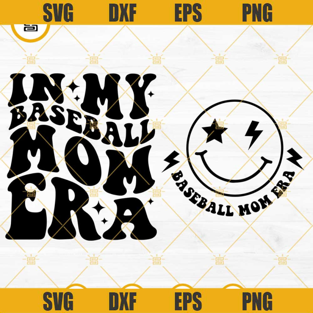 In My Baseball Mom Era SVG, Baseball Mom SVG PNG DXF EPS Files.png