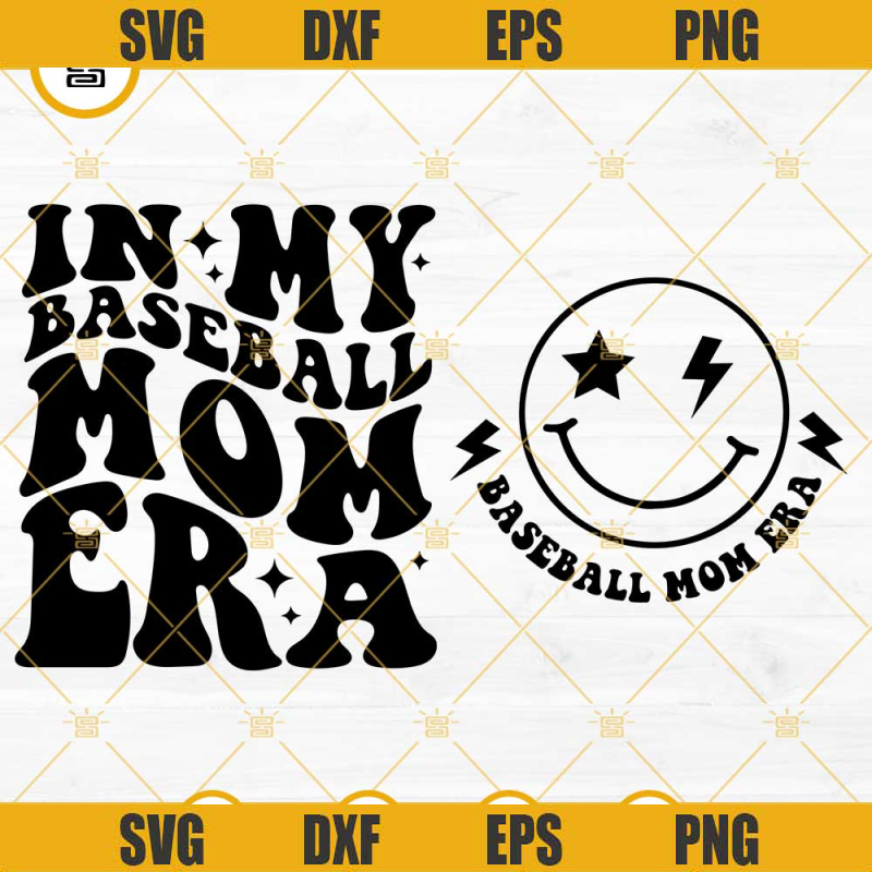 In My Baseball Mom Era SVG, Baseball Mom SVG PNG DXF EPS Files.png