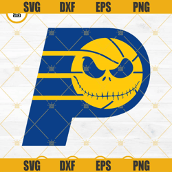 indiana pacers jack skellington svg png dxf eps cut files