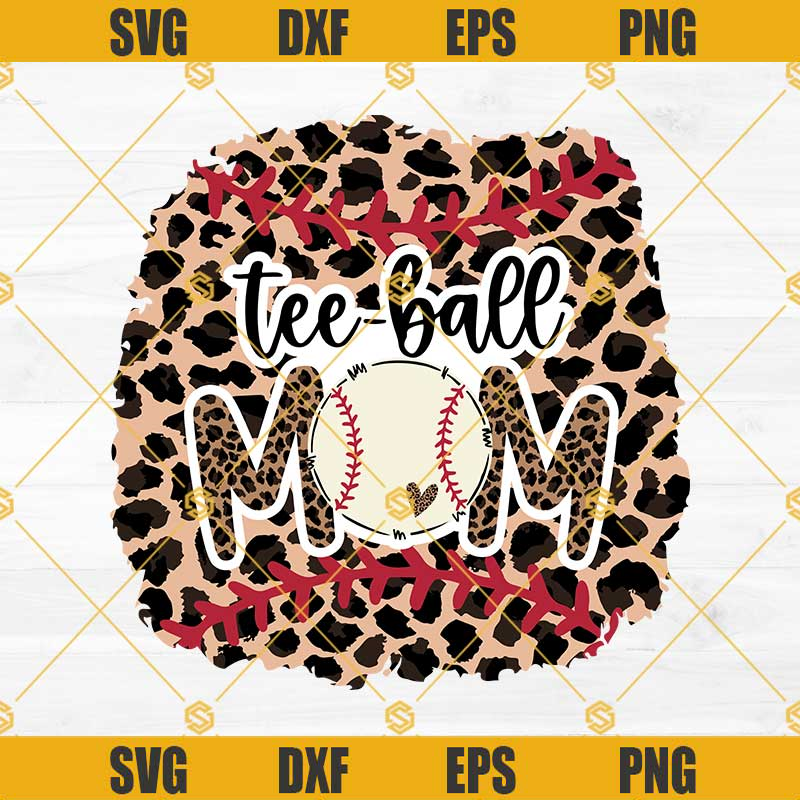 Leopard Tee-Ball Mom Svg, Tee-Ball Mom Png, Tee-Ball Mom Leopard Svg, TeeBall Svg Png Dxf Eps Designs For Shirts.jpg