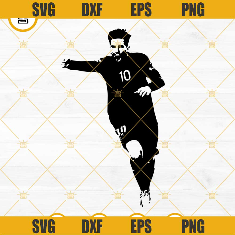 Lionel Messi SVG, Messi SVG, Messi PNG, Messi 10 SVG PNG DXF EPS Cricut Silhouette Vector Clipart.png