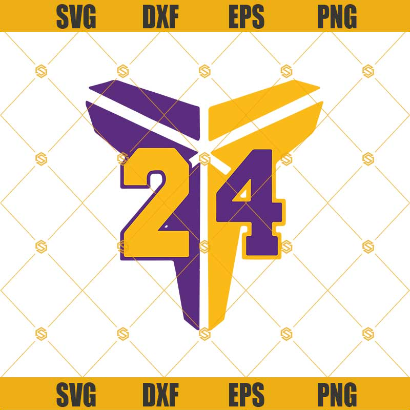 Logo Kobe Bryant 24 SVG DXF EPS PNG Cut Files Clipart Cricut Silhouette.jpg