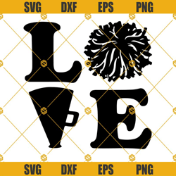 love cheer svg, cheerleader svg