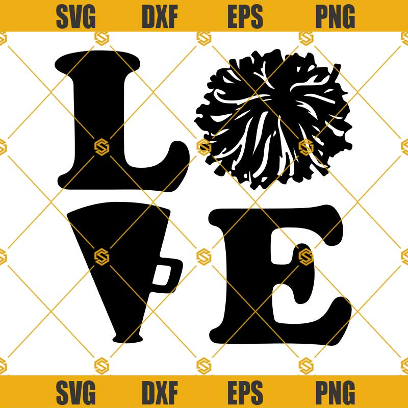 Love Cheer Svg, Cheerleader Svg.jpg
