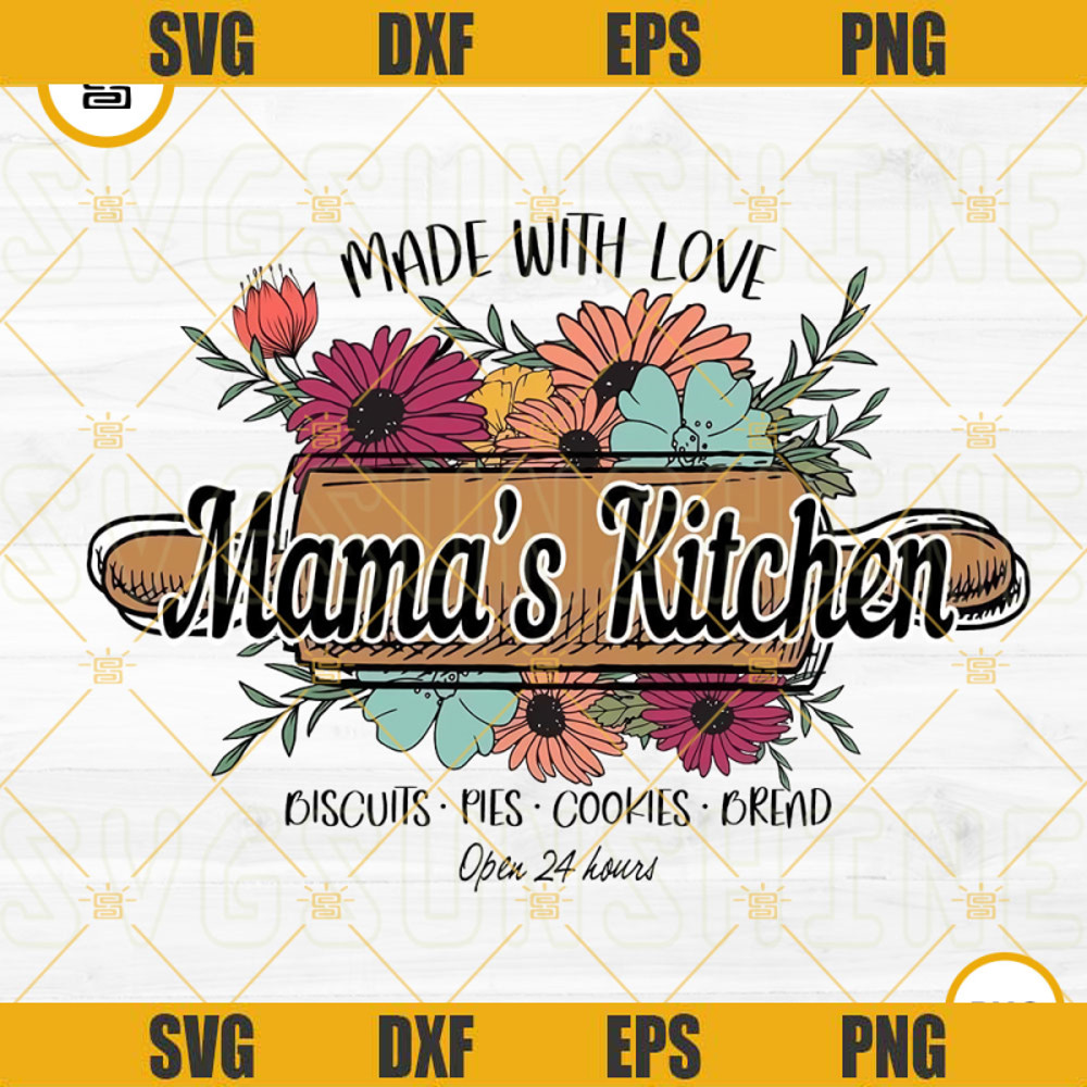 Made With Love Mamas Kitchen PNG, Kitchen Sign PNG, Mama Kitchen PNG, Cooking Mama PNG File.jpg