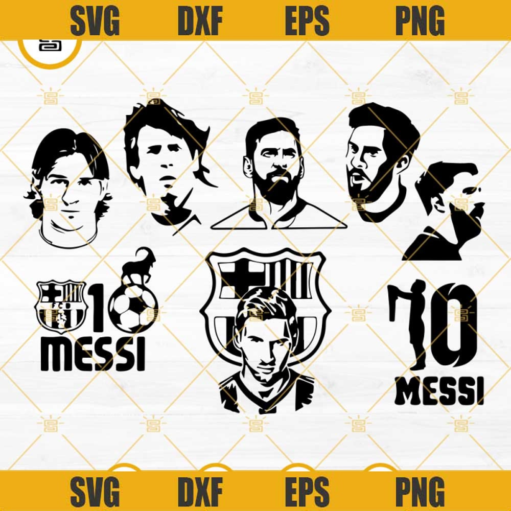 Messi SVG Bundle, Lionel Messi SVG, Soccer SVG, Football Argentina SVG PNG DXF EPS Cut Files.jpg
