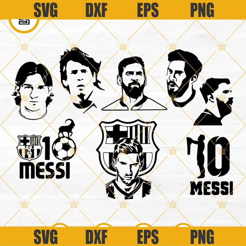 Messi SVG Bundle, Lionel Messi SVG, Soccer SVG, Football Argentina SVG PNG DXF EPS Cut Files.jpg