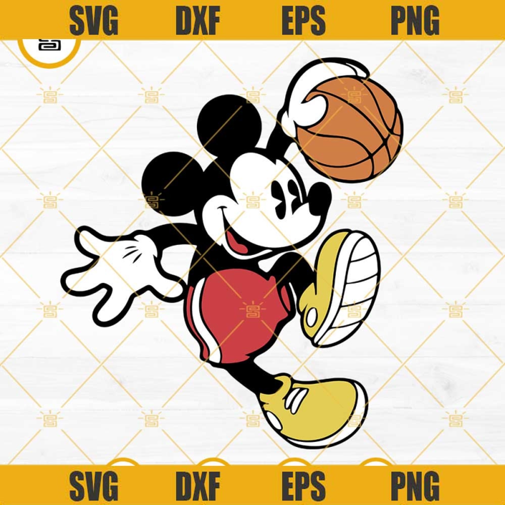Mickey Mouse Basketball SVG, Disney Cartoon Sports SVG PNG DXF EPS Cricut.jpg