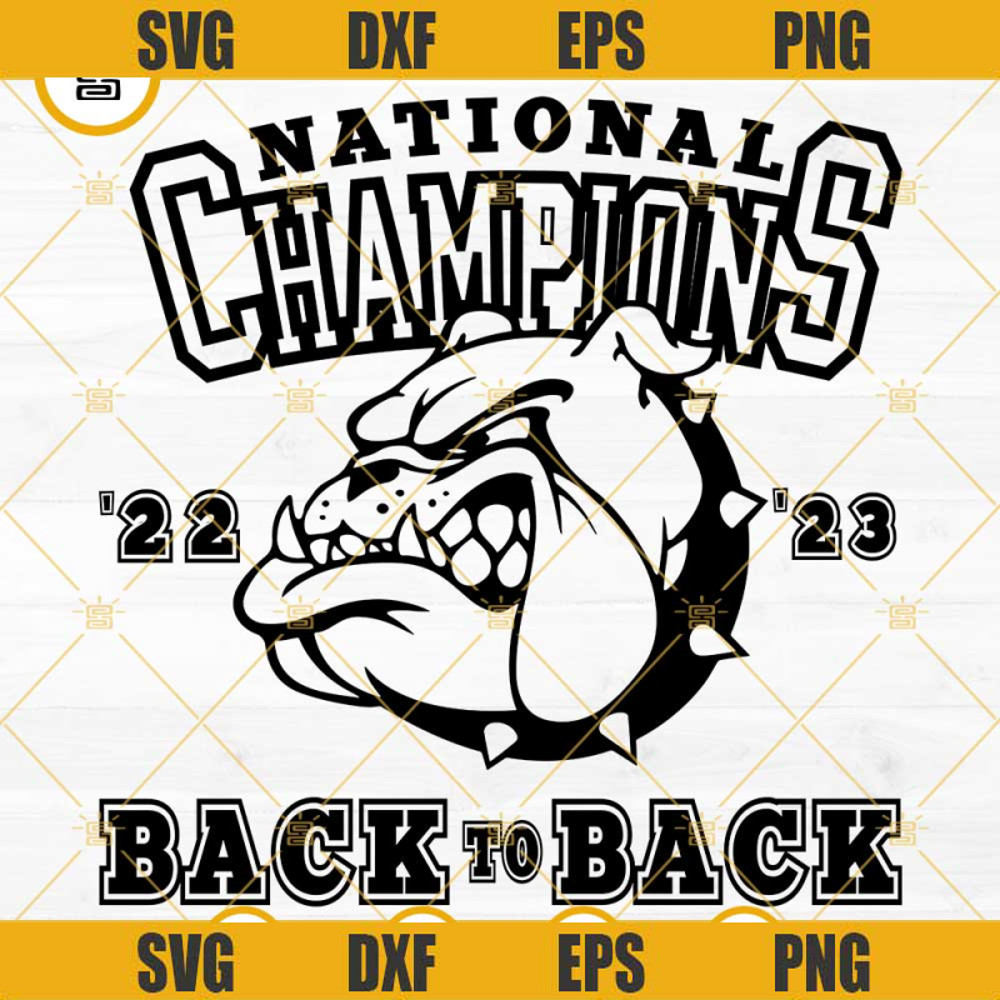 National Champions Georgia Bulldogs 2022 To 2023 SVG, Back To Back SVG PNG DXF EPS Cut Files.jpg