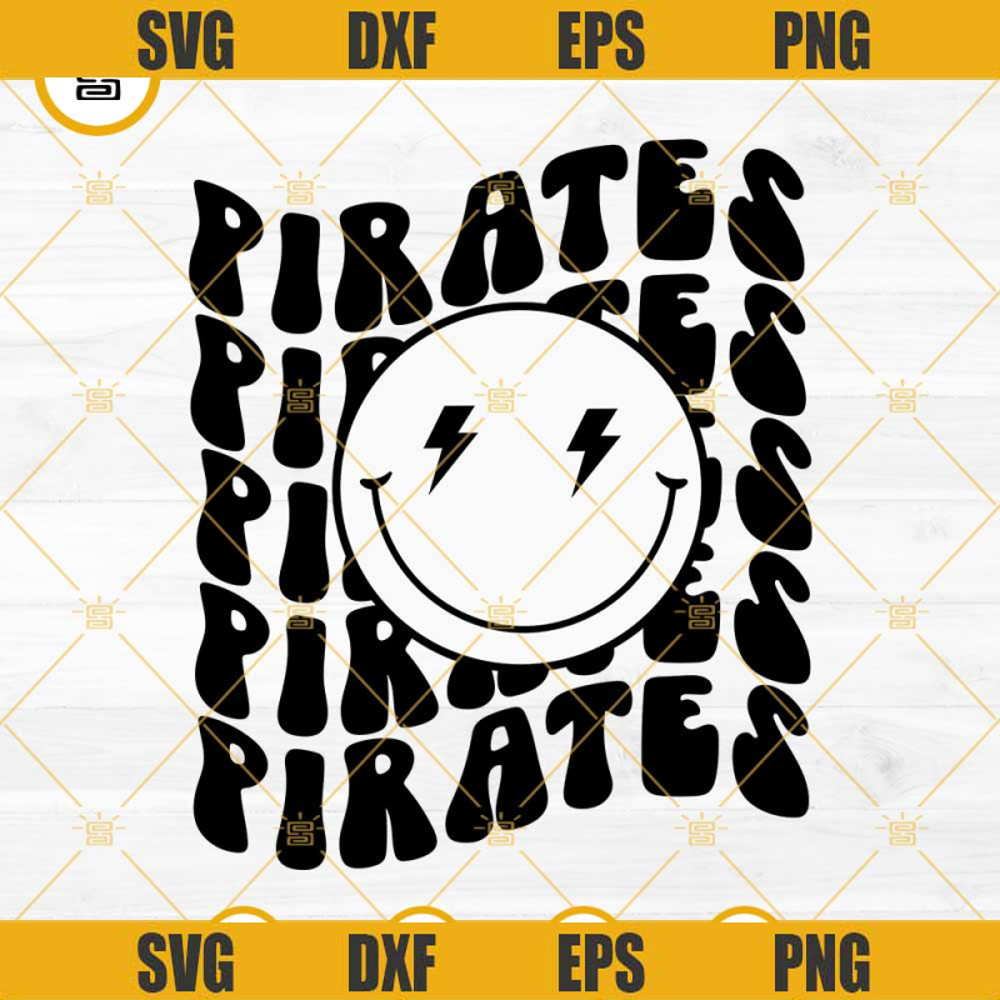 Pirates SVG, Pirates Smiley SVG, Football School SVG, Pirate Football SVG.jpg