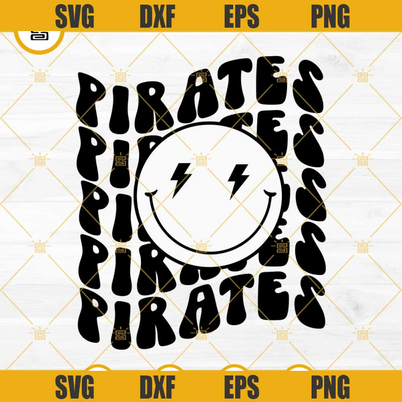 Pirates SVG, Pirates Smiley SVG, Football School SVG, Pirate Football SVG.jpg
