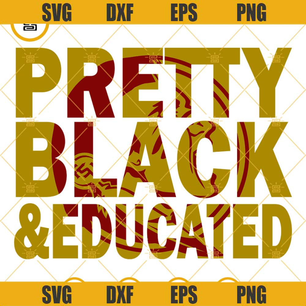 Pretty Black & Educated SVG, Florida State Seminoles SVG.jpg