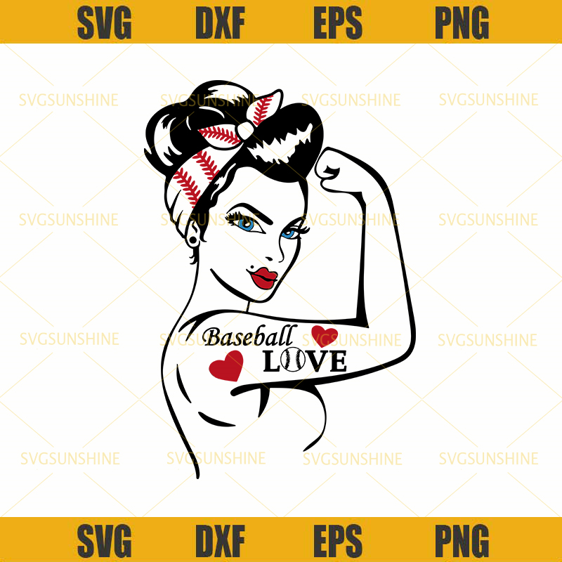 Rosie the riveter baseball Svg, Baseball Mom Svg, Baseball Svg, Morthers day Svg.jpg